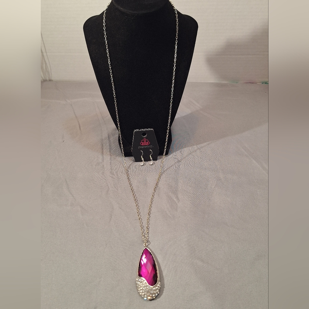 Elegant Silver and Pink Necklace Set Bundle 2 For $10
